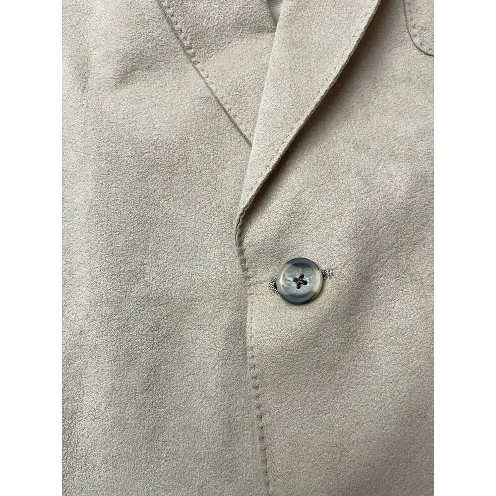 GOLDEN HOUSE Men’s Tan Suede Sport Coat Jacket 46